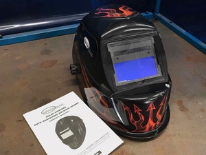 lot 76 image: Northen Industries Auto Darkening Welding Helmet (used)