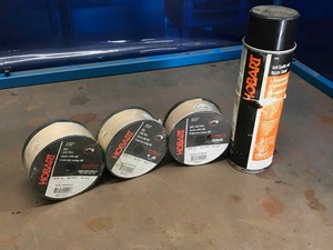 lot 78 image: Mig Solid Wire, Hobart .035,  .030,  .024 (2 lb spools each, new)
