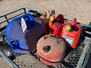 lot 13 image: Asst. Used Fuel Cans
