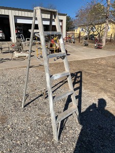 lot 18 image: Aluminum Ladder (6 ft.)