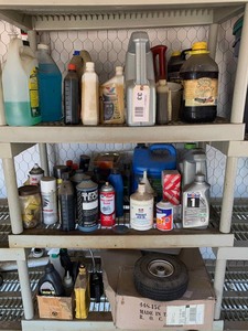 lot 33 image: Asst. Lubricants, funnels