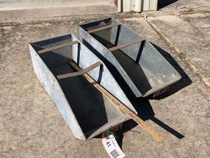 lot 41 image: Old Galvanized Tin Drawers (2)