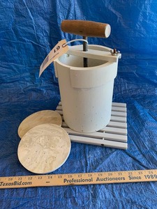lot 61 image: Homemade Cheese Press