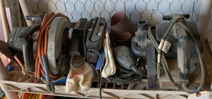 lot 84 image: Asst. Power Tools Craftsman Belt Sander, Skil Belt Sander, B&D Pad Sander, Skil Circular Saw
