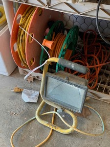 lot 85 image: Asst. Extension Cords, (1) Work Light